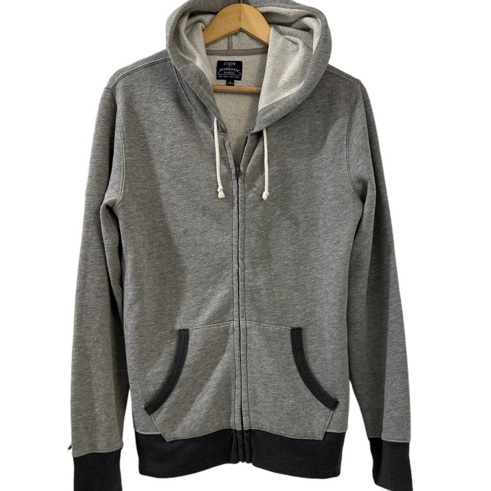 Vintage Authentic J Crew Zip-Up Hoodie Sweatshirt